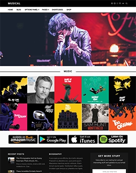 Musical – Free WordPress Theme